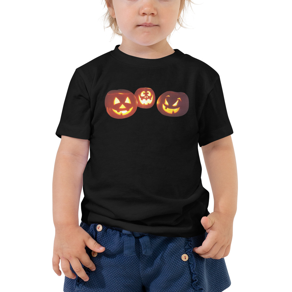 Halloween / Pumpkin /Jack O Lantern Toddler Short Sleeve Tee - Image 2