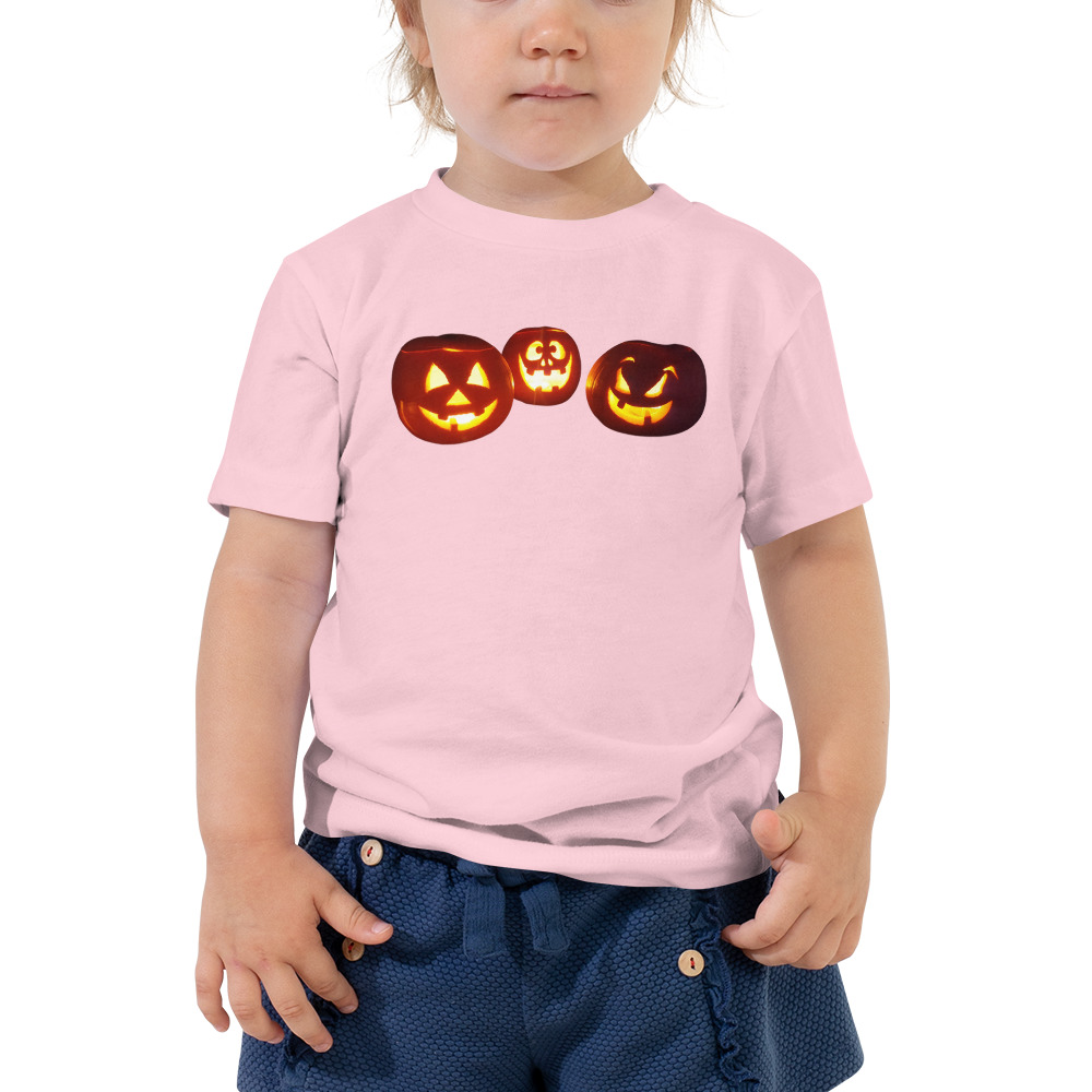 Halloween / Pumpkin /Jack O Lantern Toddler Short Sleeve Tee - Image 4