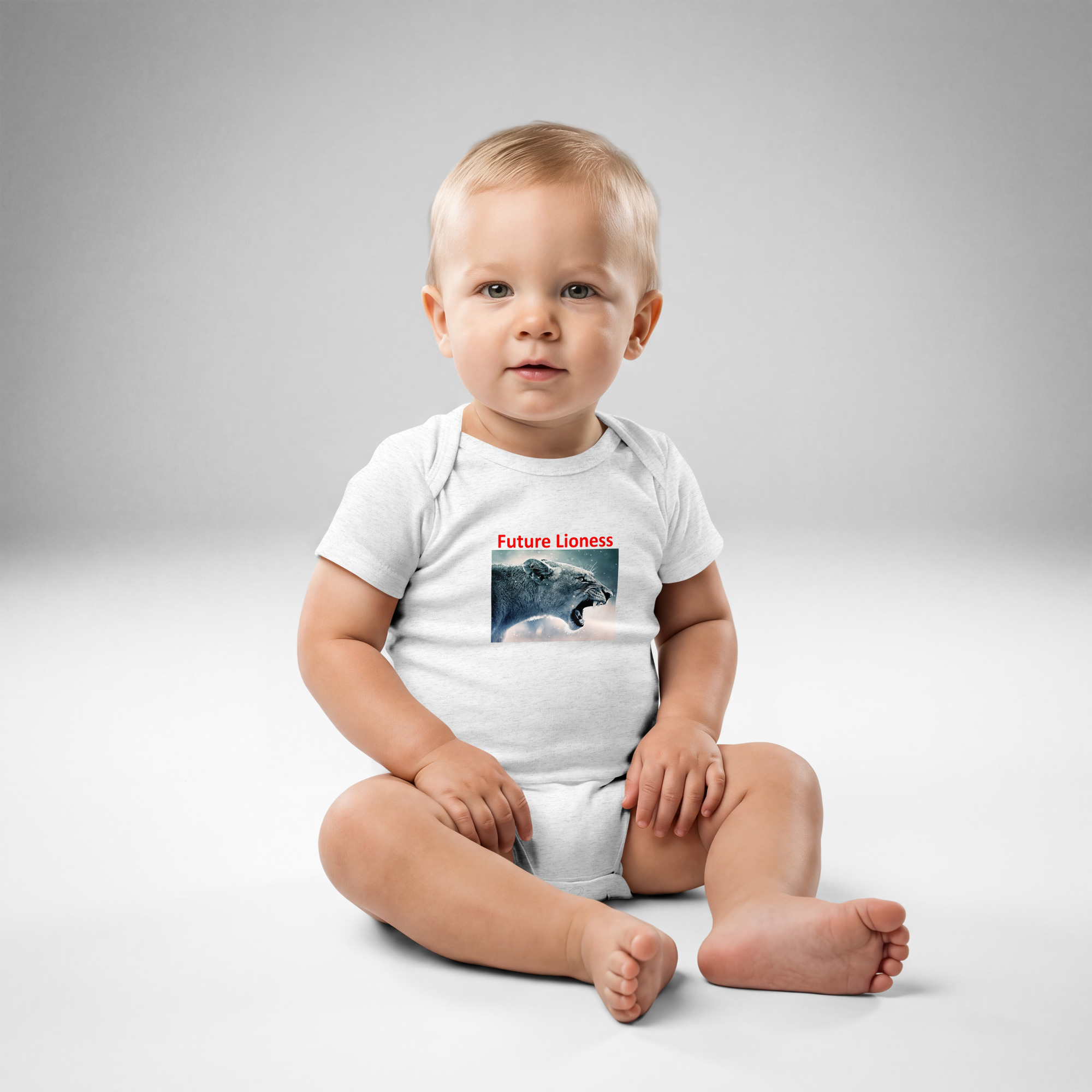 Future Lioness - England's Women's Football Team printed Baby jersey bodysuit - Image 6
