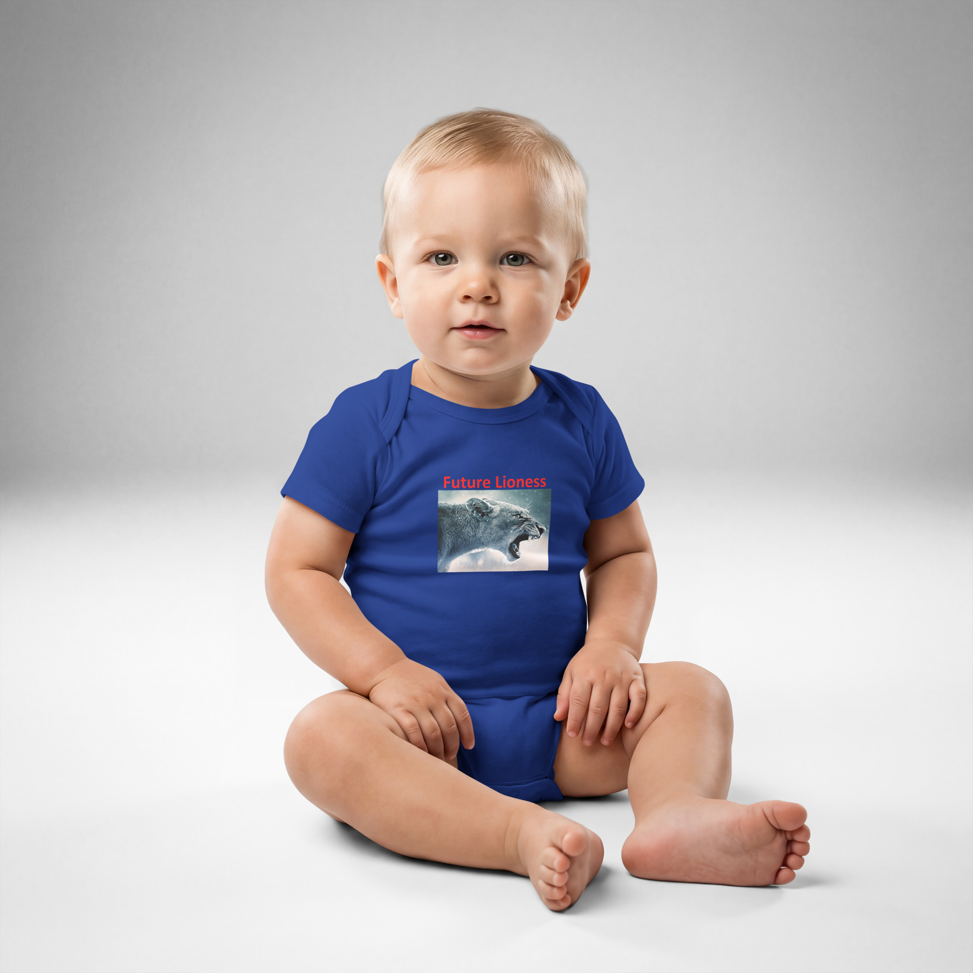 Future Lioness - England's Women's Football Team printed Baby jersey bodysuit - Image 4