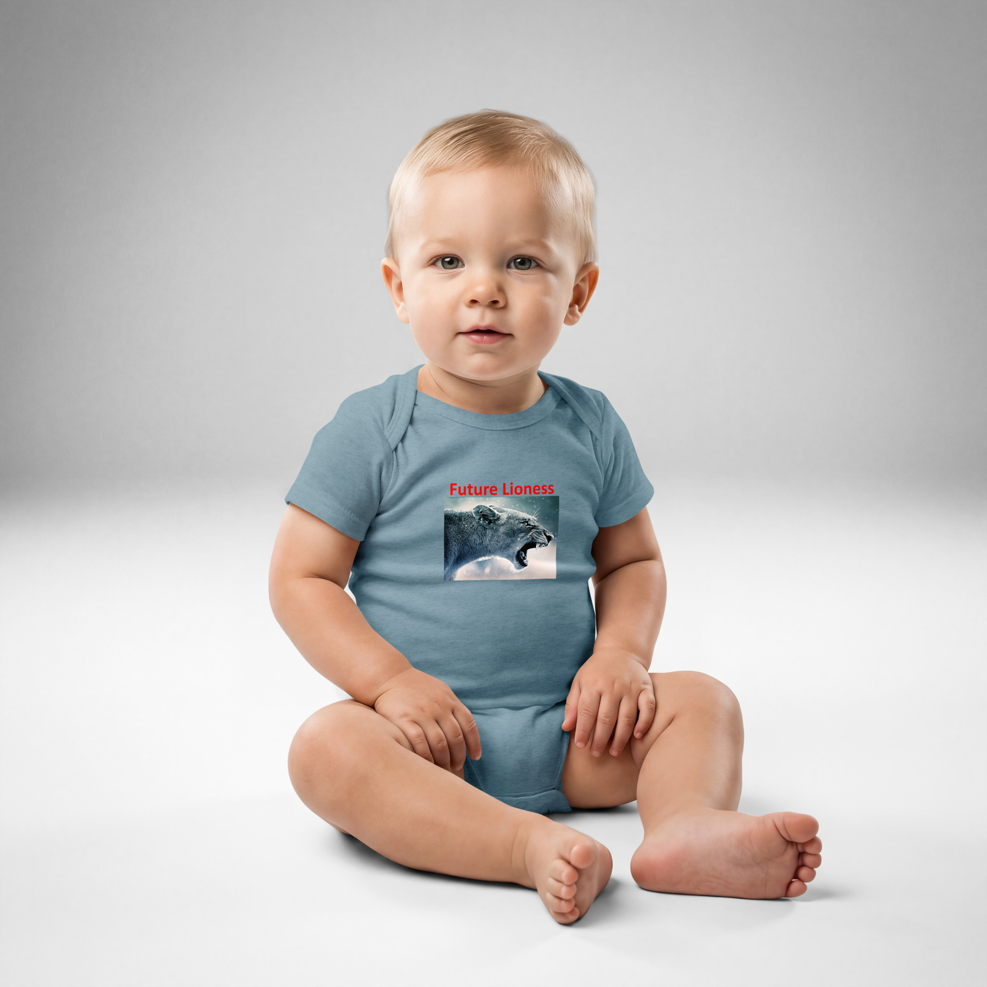 Future Lioness - England's Women's Football Team printed Baby jersey bodysuit - Image 5