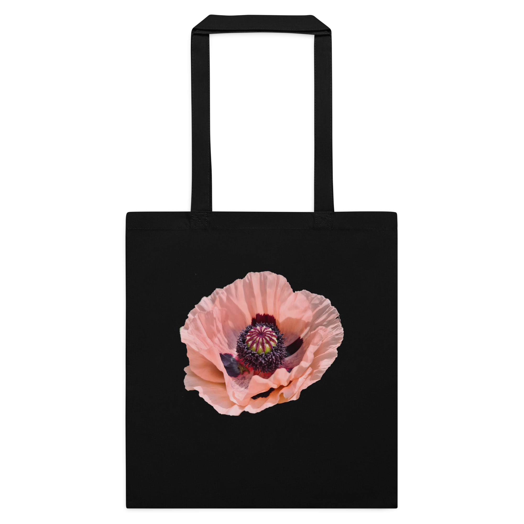 Poppy printed on Cotton Tote Bag - Image 2