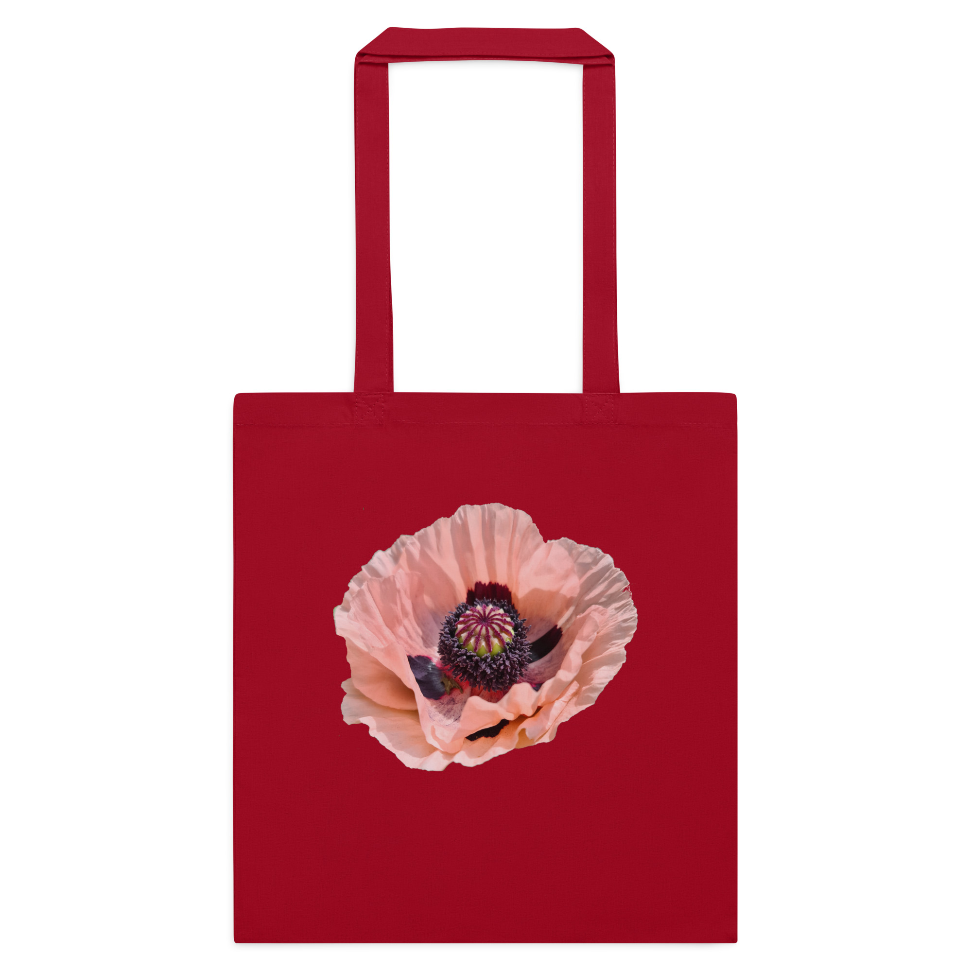 Poppy printed on Cotton Tote Bag - Image 5