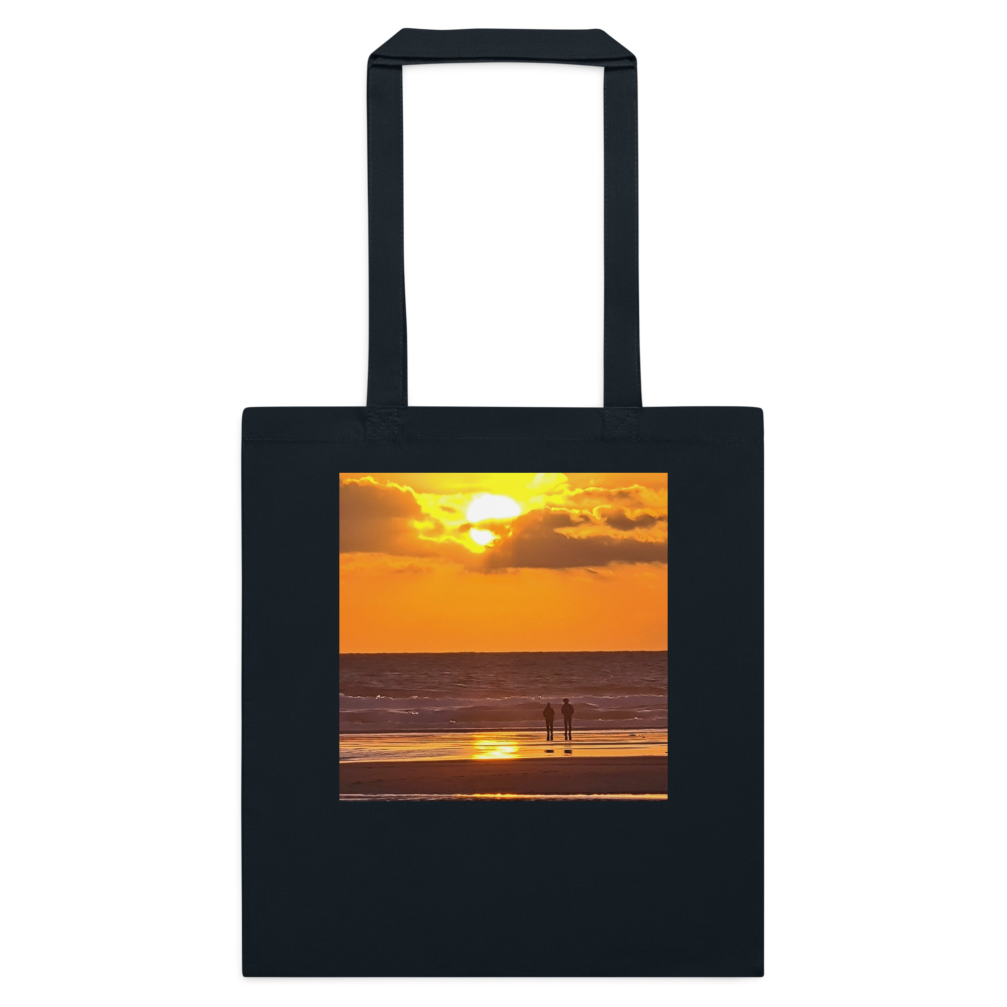 Gwithian Beach Sunset printed on Cotton Tote Bag - Image 3