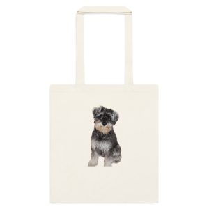 Miniature Schnauzer printed on Cotton Tote Bag
