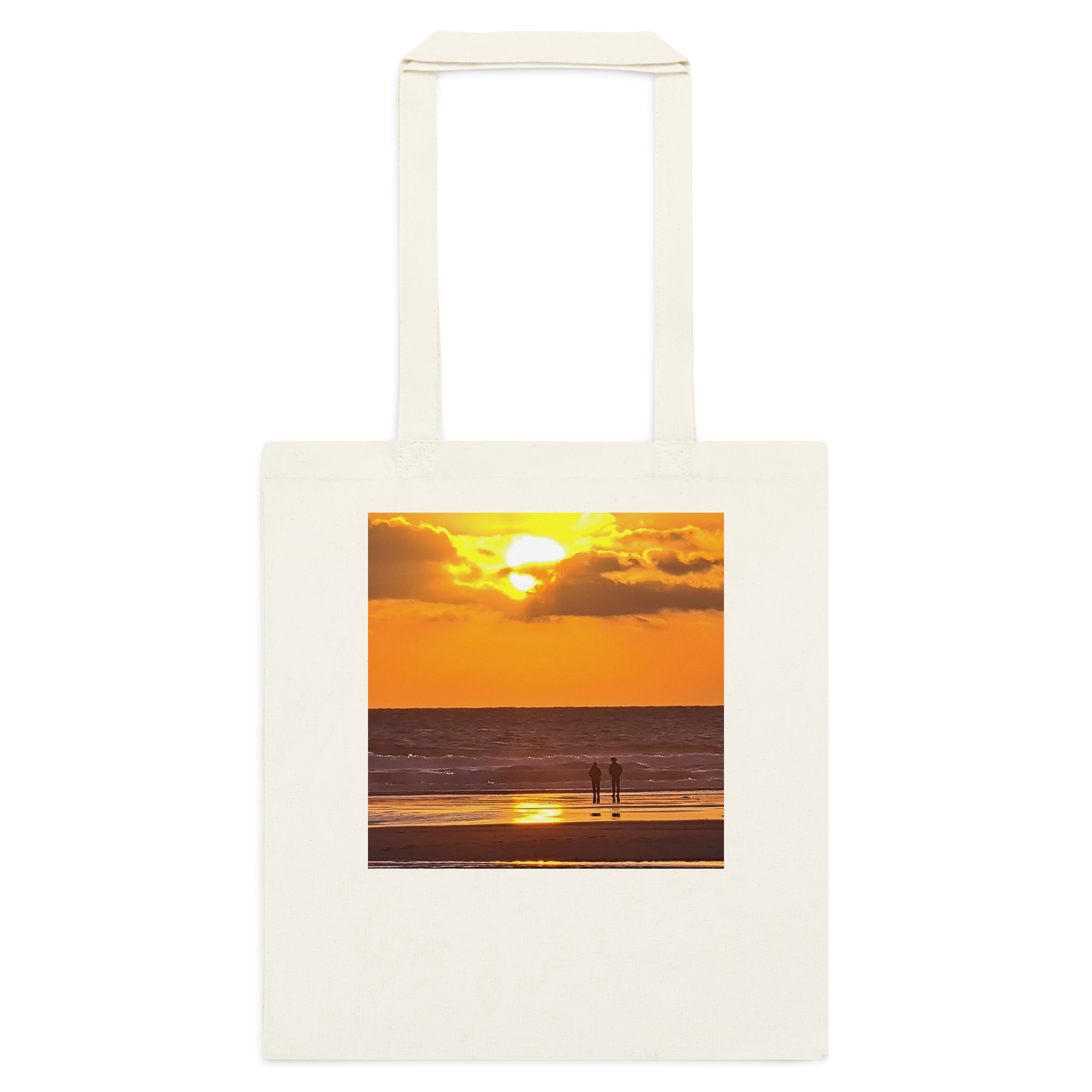 Gwithian Beach Sunset printed on Cotton Tote Bag