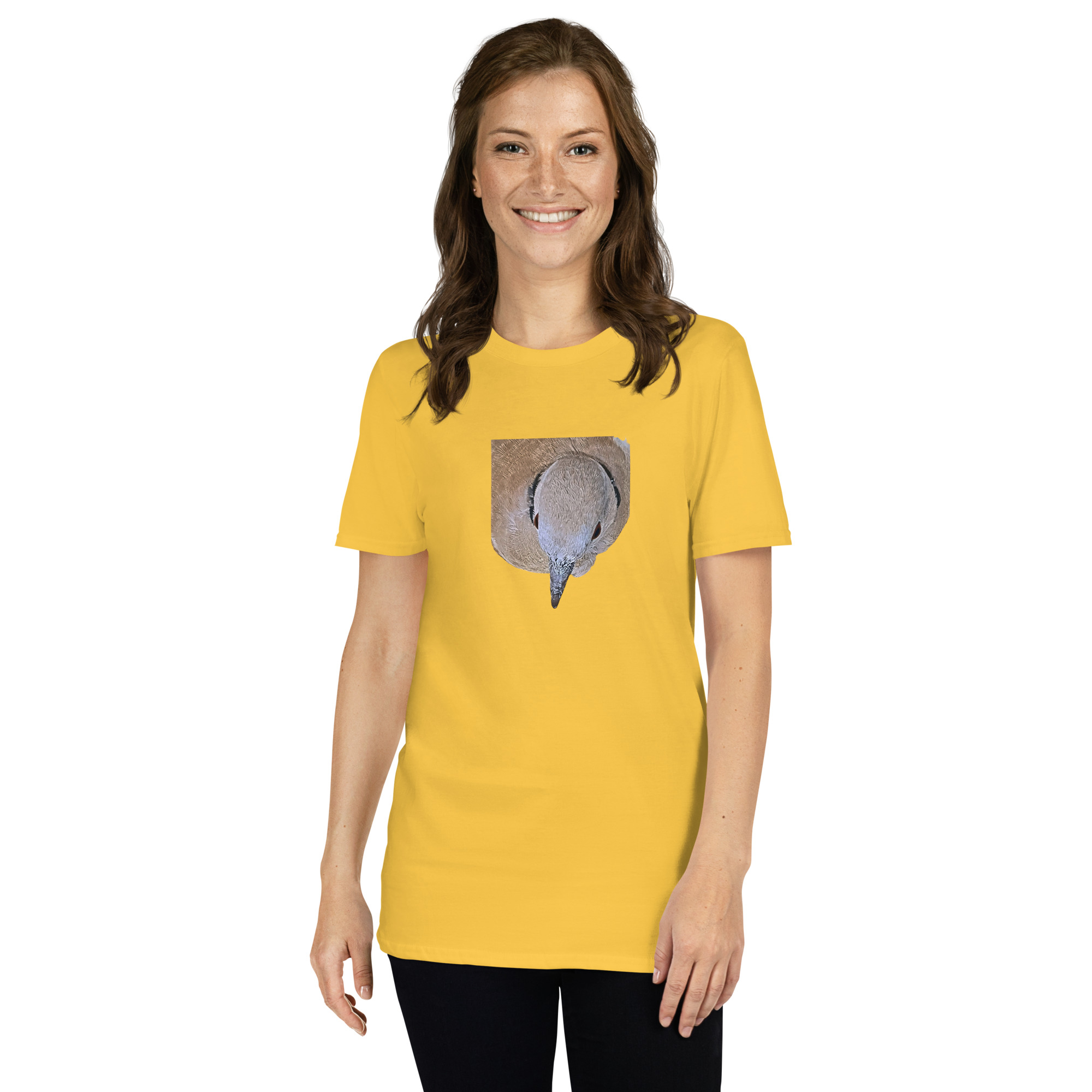 Collared Dove II printed on Women's Softstyle T-Shirt - Image 8
