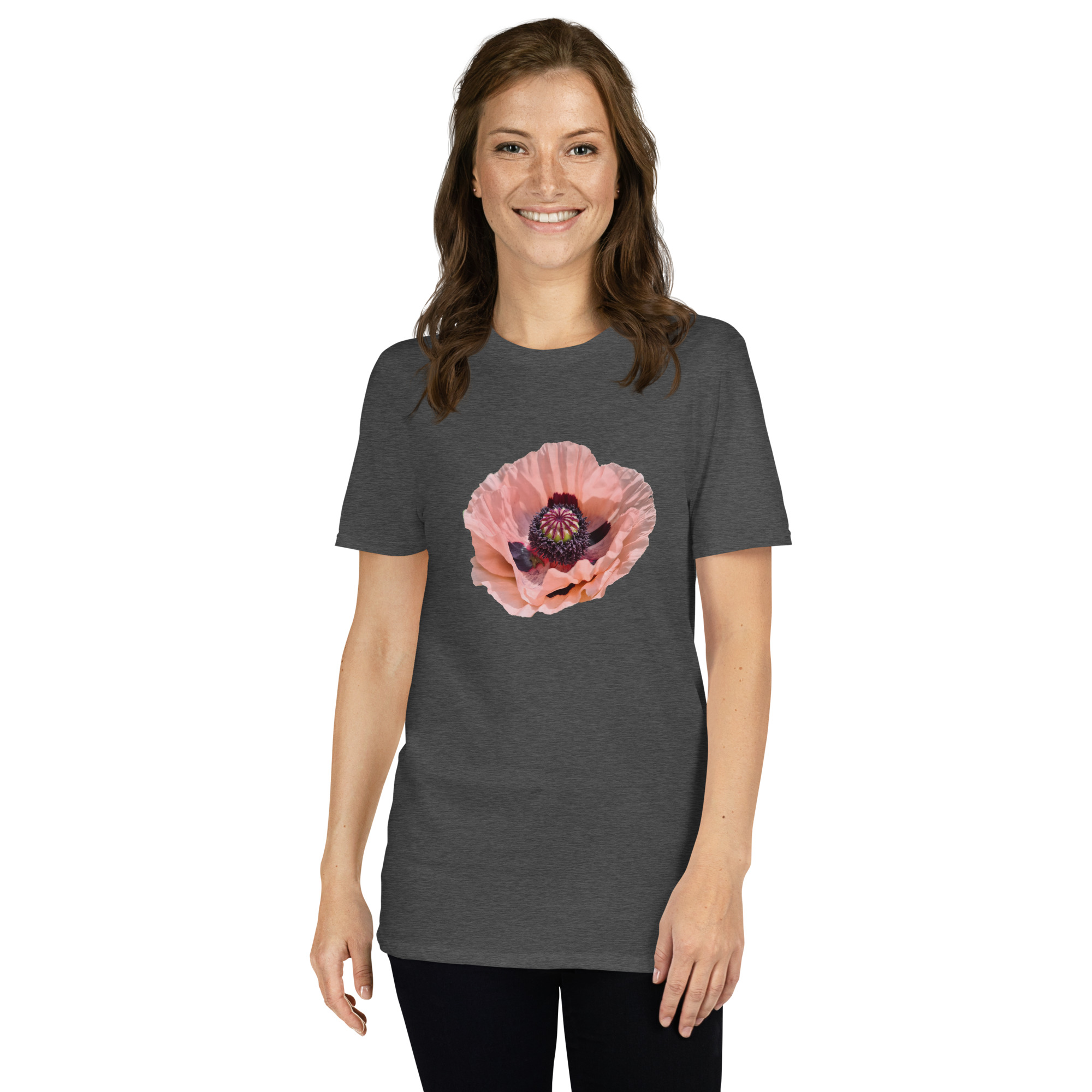 Poppy printed on Women's Softstyle T-Shirt - Image 5