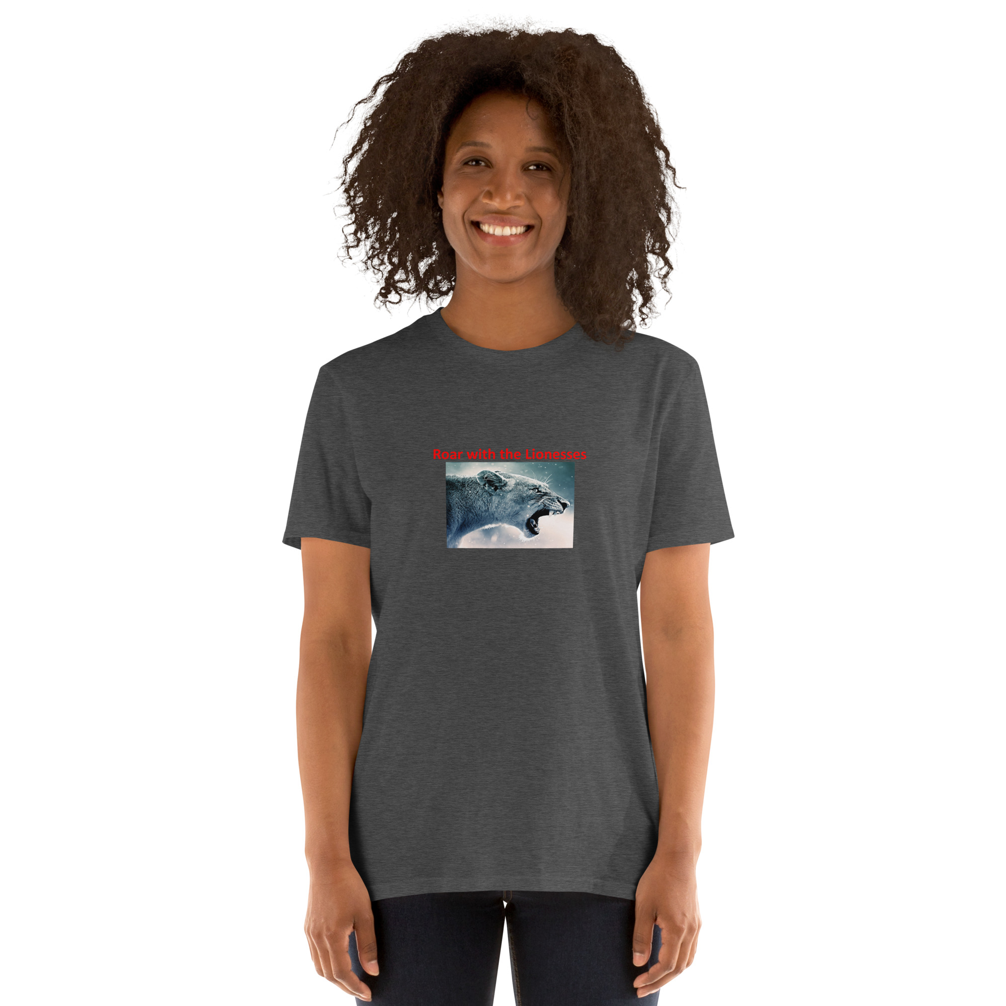 Roar with the Lionesses - England's Women's Football Team Souvenir printed on Women's Softstyle T-Shirt - Image 5