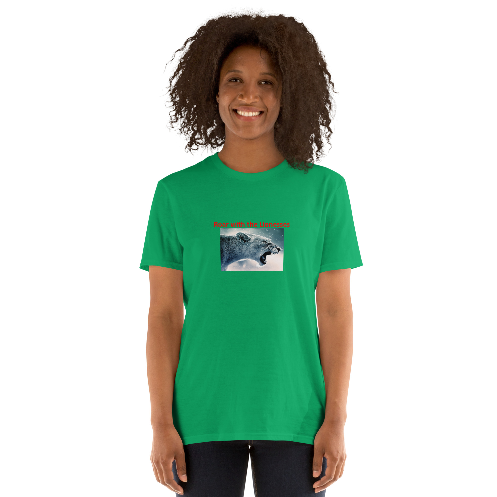 Roar with the Lionesses - England's Women's Football Team Souvenir printed on Women's Softstyle T-Shirt - Image 8