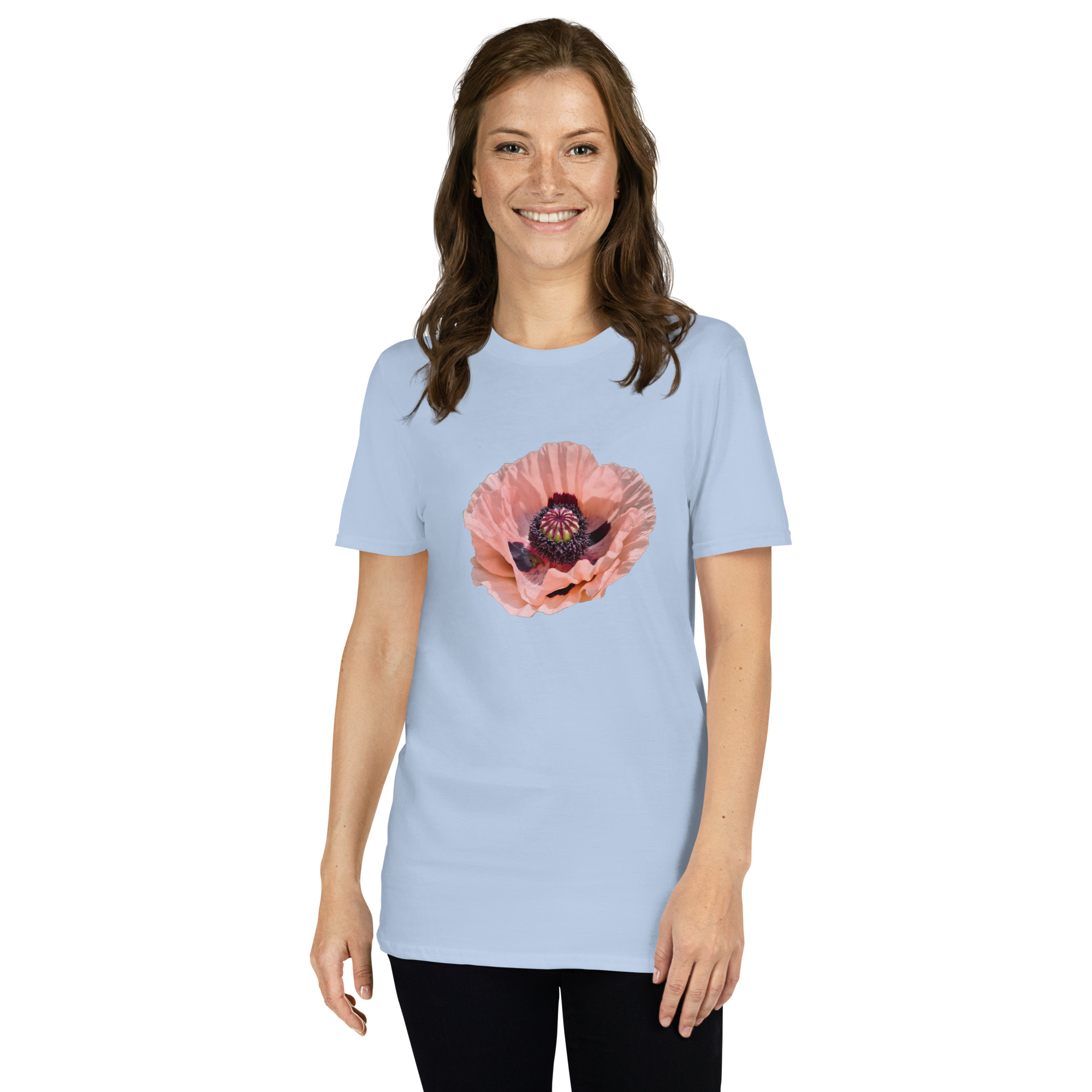 Poppy printed on Women's Softstyle T-Shirt - Image 10