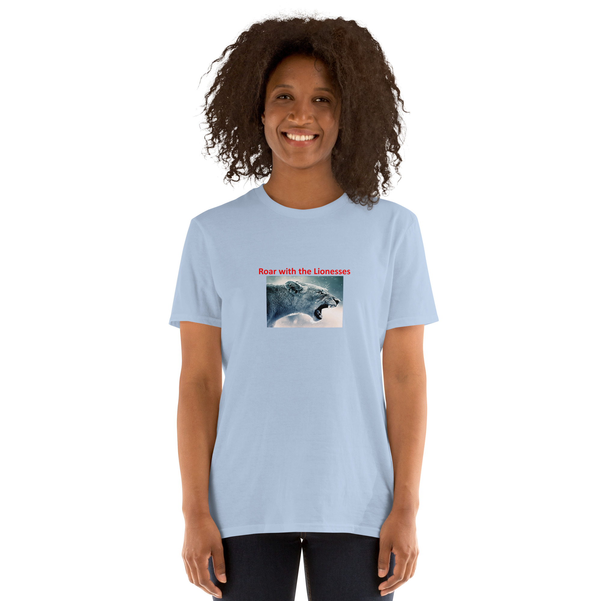 Roar with the Lionesses - England's Women's Football Team Souvenir printed on Women's Softstyle T-Shirt - Image 10