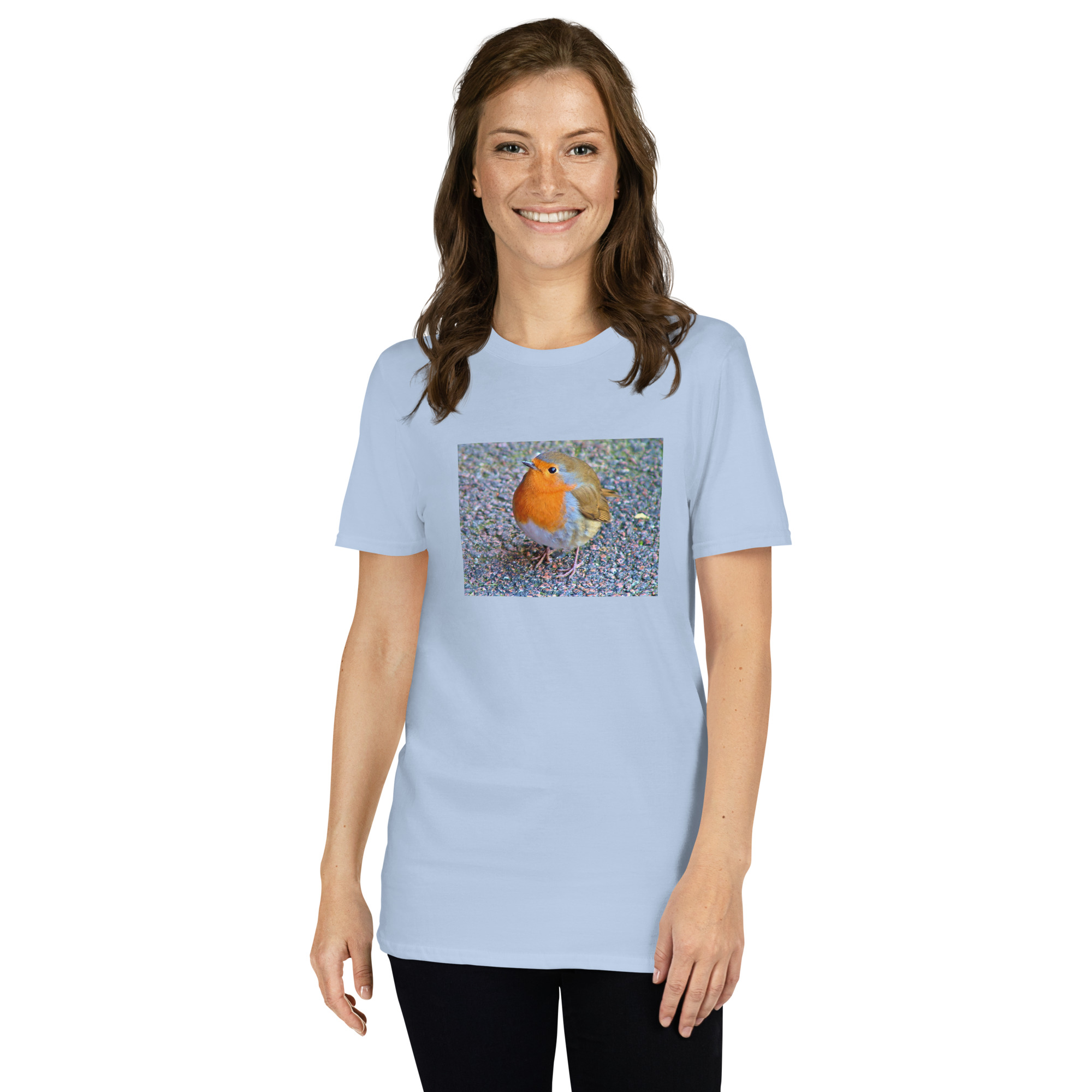 Robin printed on Women's Softstyle T-Shirt