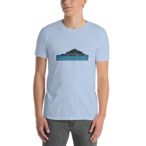St Michael's Mount, Marazion, Cornwall printed on Unisex Softstyle T-Shirt