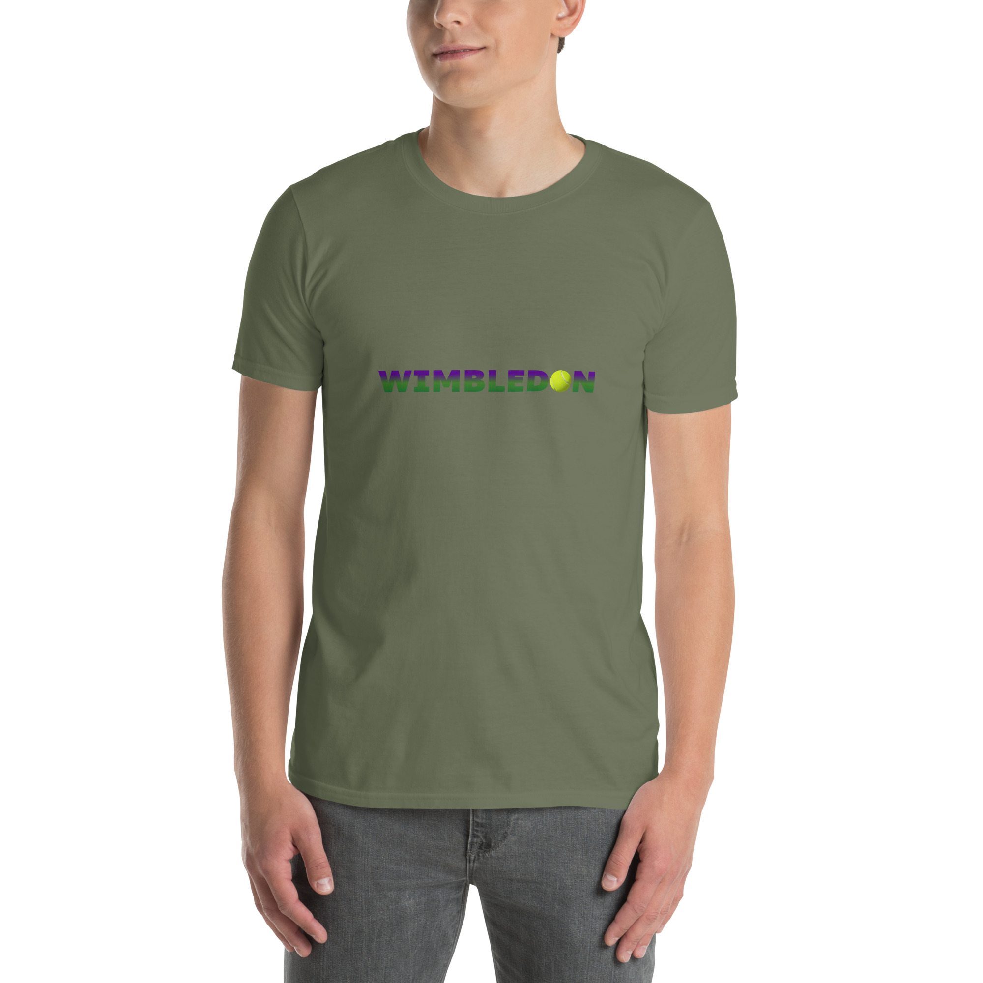 Wimbledon printed on Unisex Softstyle T-Shirt - Image 7