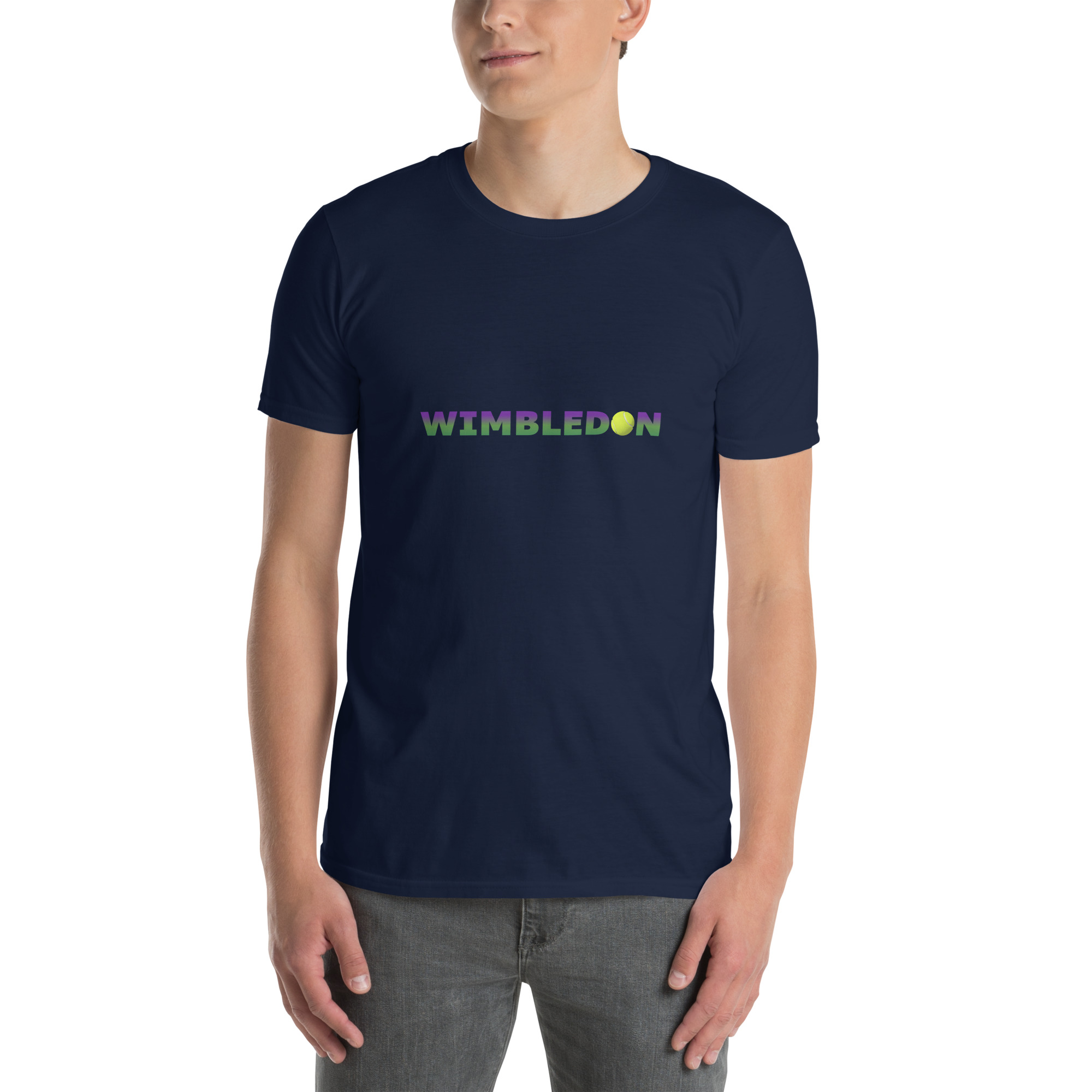 Wimbledon printed on Unisex Softstyle T-Shirt - Image 3