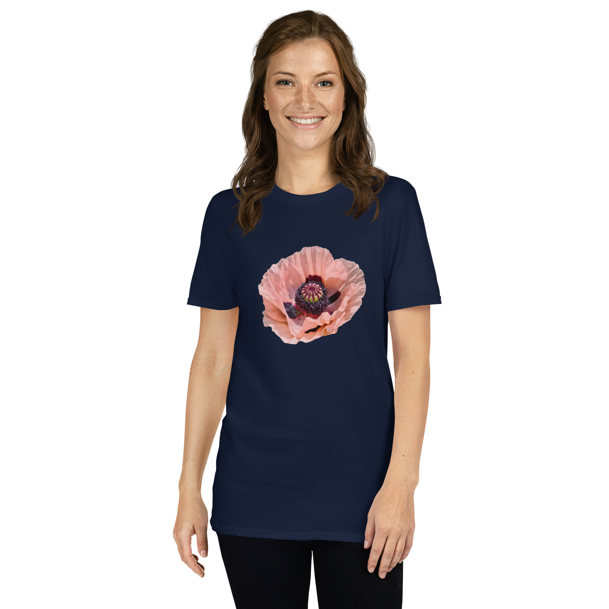 Poppy printed on Women's Softstyle T-Shirt - Image 3
