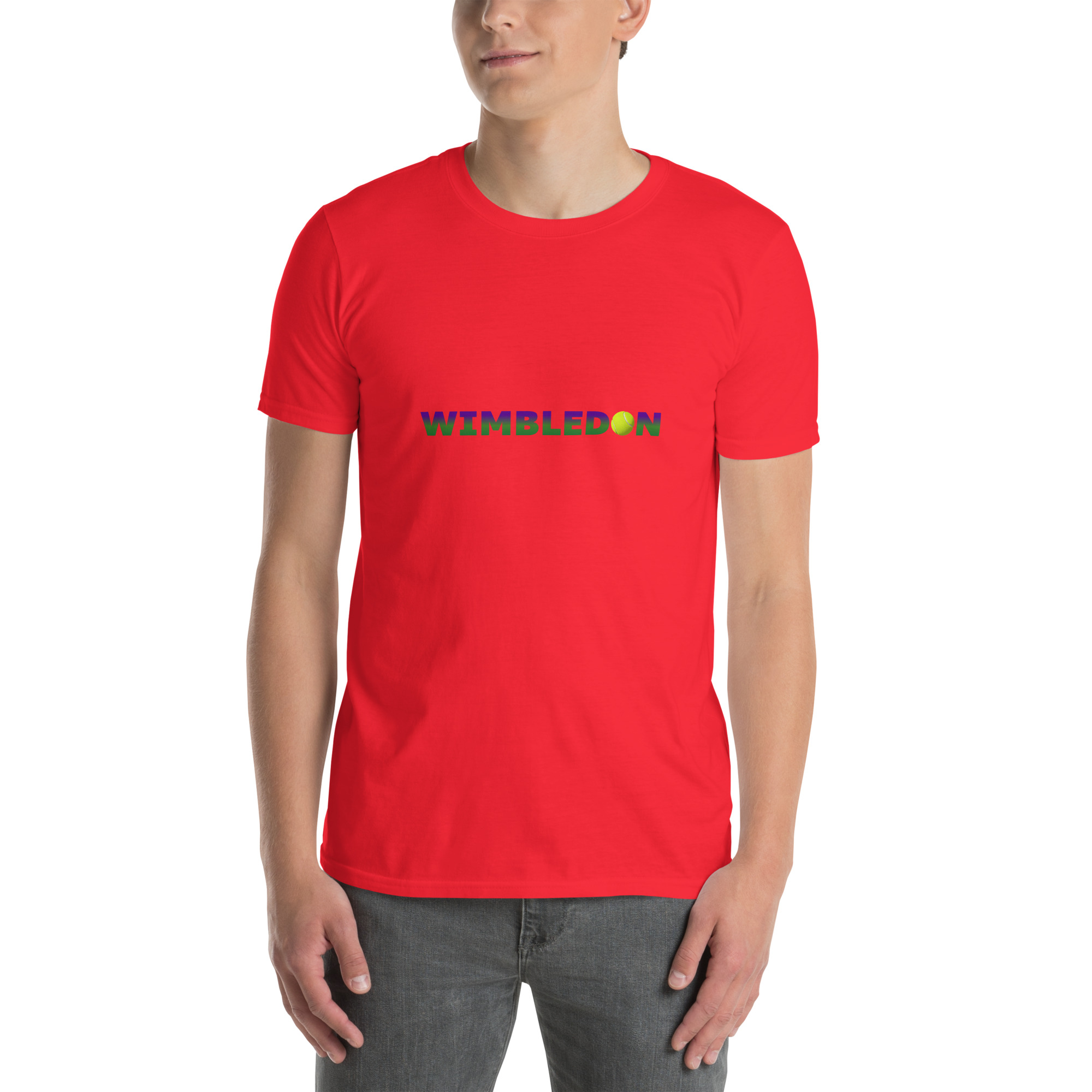 Wimbledon printed on Unisex Softstyle T-Shirt - Image 4