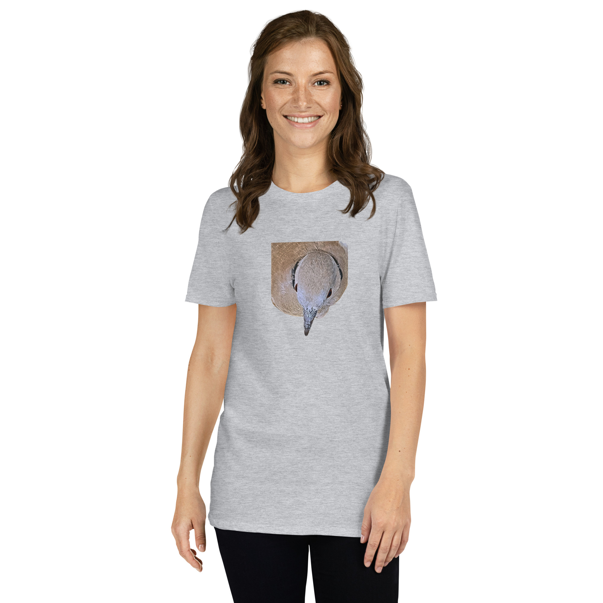 Collared Dove printed on Women's Softstyle T-Shirt