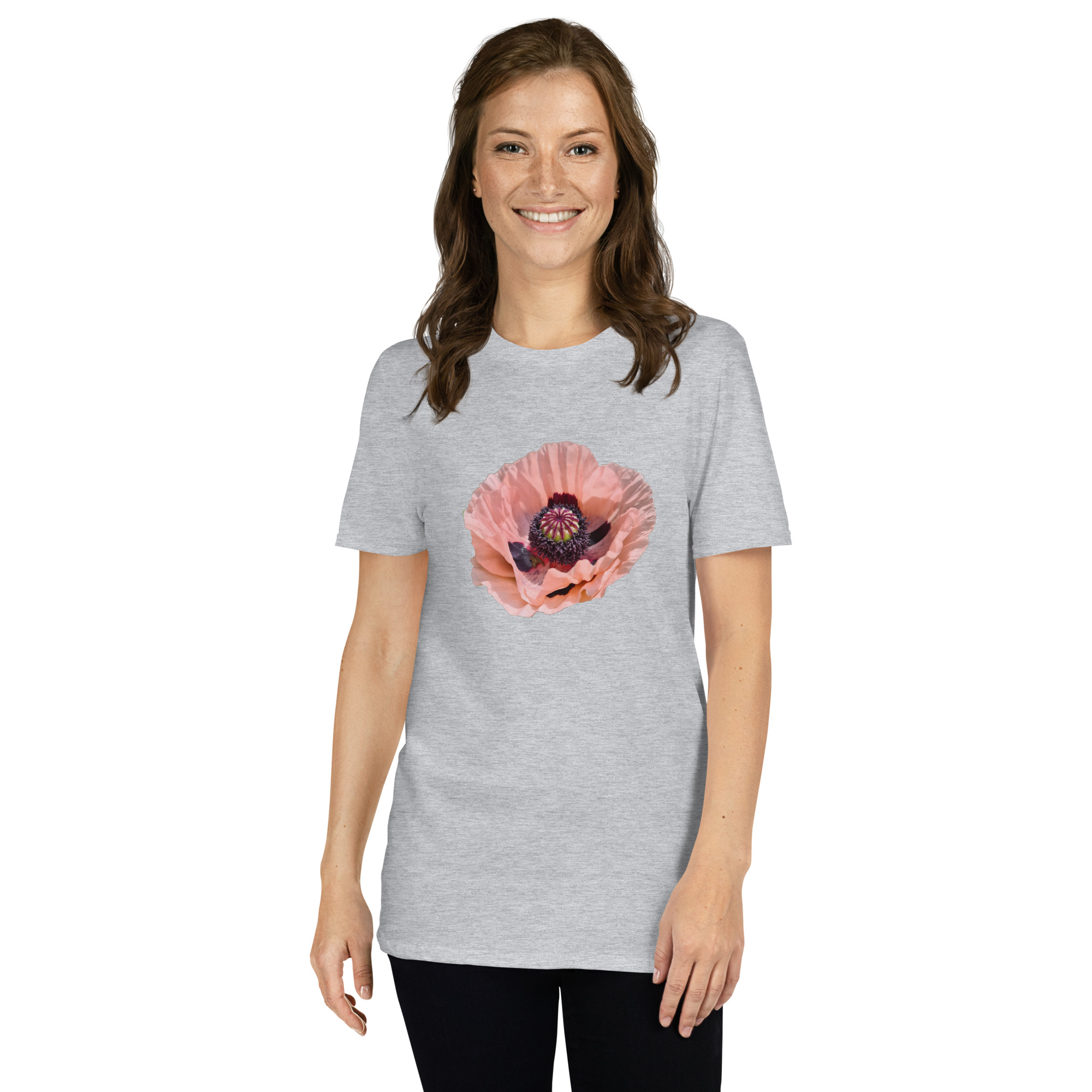 Poppy printed on Women's Softstyle T-Shirt - Image 11