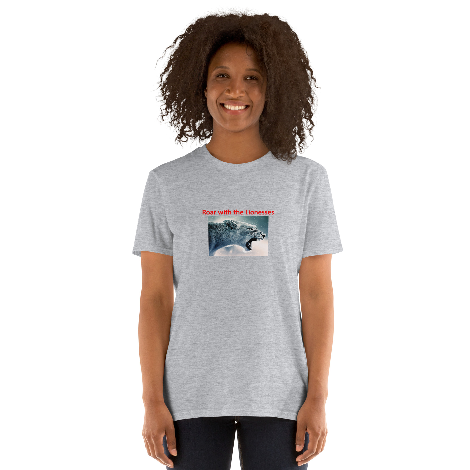 Roar with the Lionesses - England's Women's Football Team Souvenir printed on Women's Softstyle T-Shirt - Image 11
