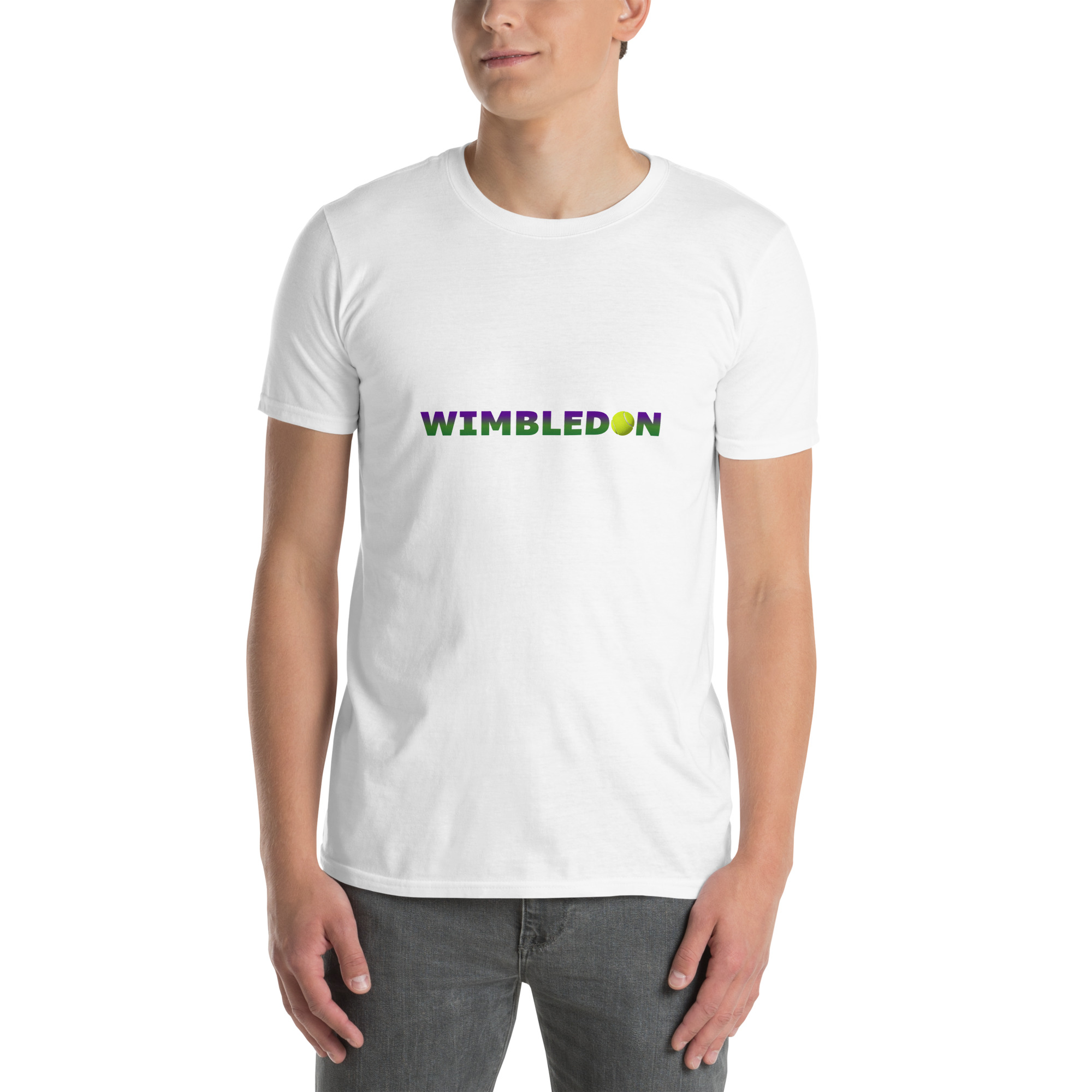 Wimbledon printed on Unisex Softstyle T-Shirt