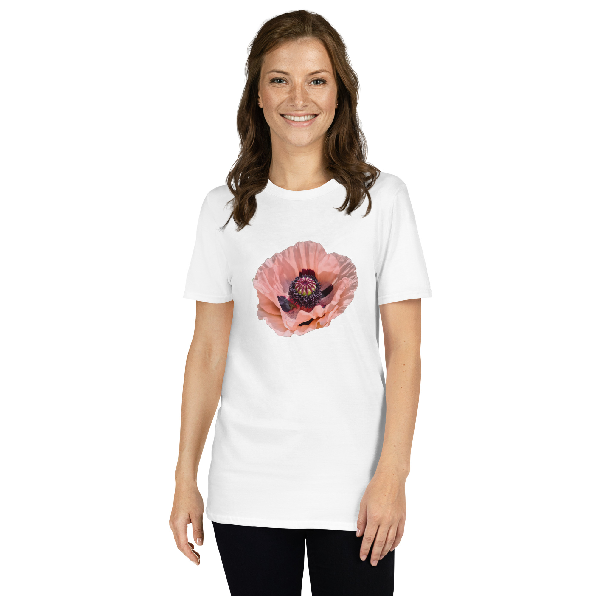 Poppy printed on Women's Softstyle T-Shirt - Image 12