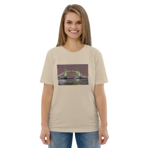 Tower Bridge printed on Unisex Organic Cotton T-Shirt