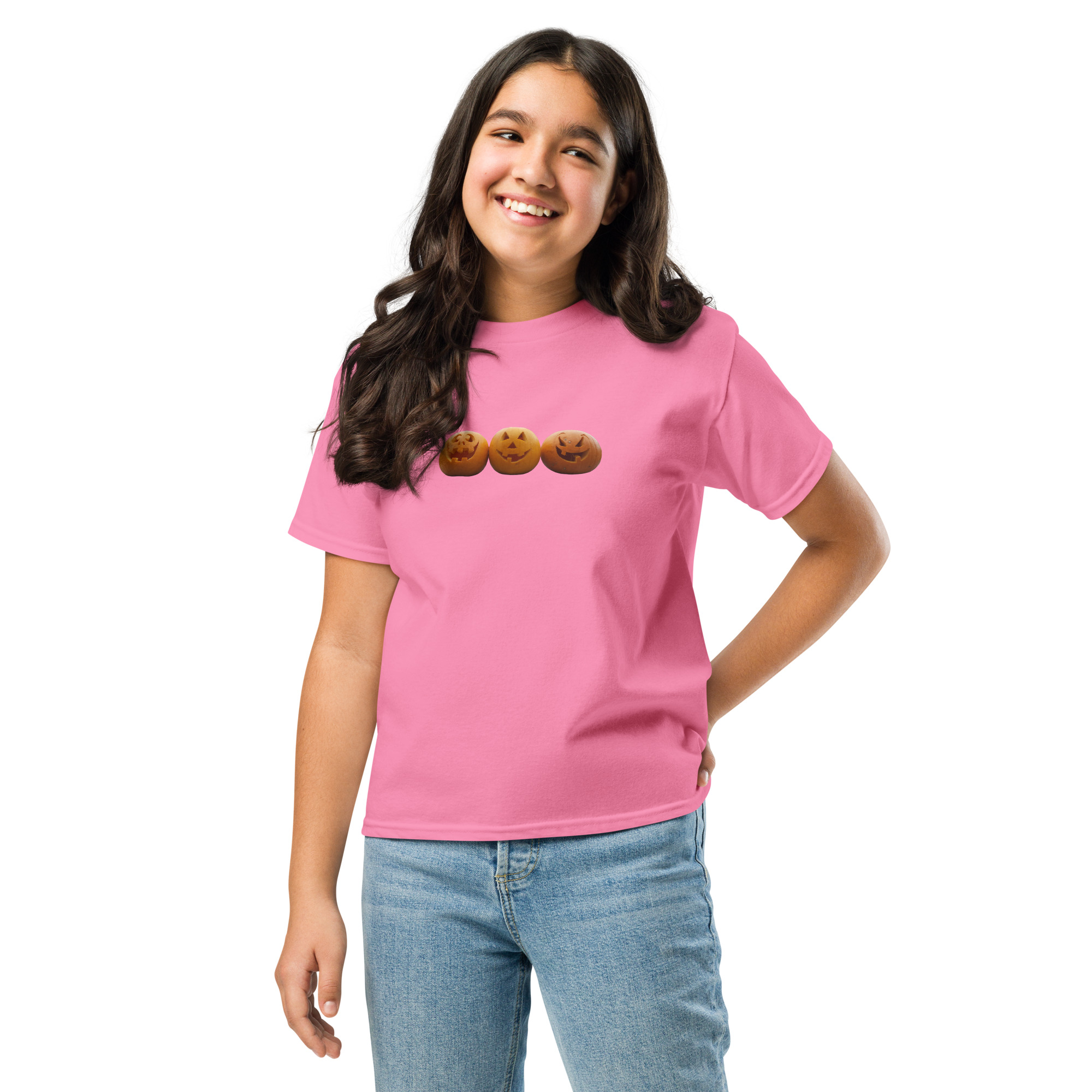 Halloween / Pumpkin / Jack O Lantern printed on Youth classic tee - Image 6