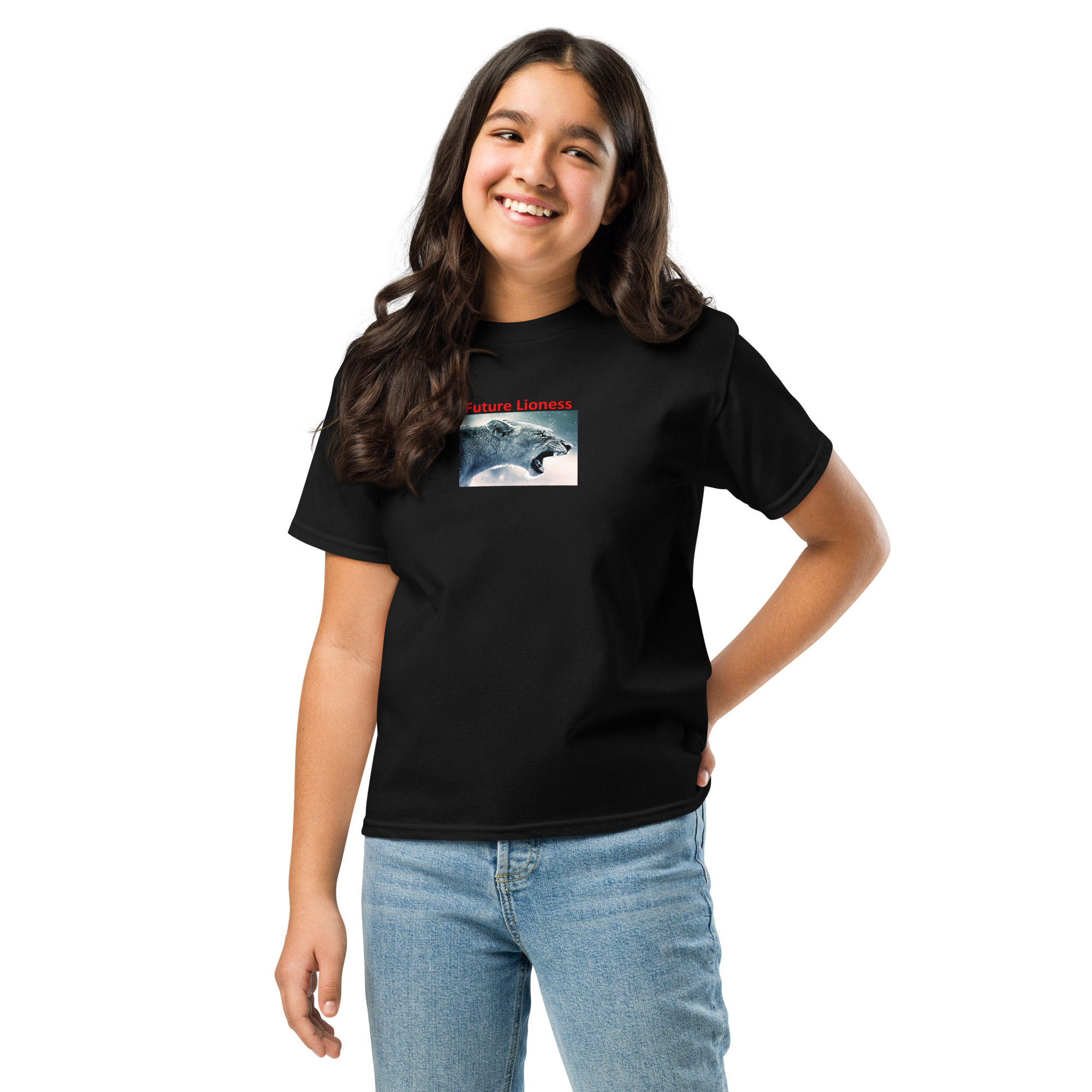 Future Lioness - England's Women's Football Team printed on Youth classic tee - Image 2