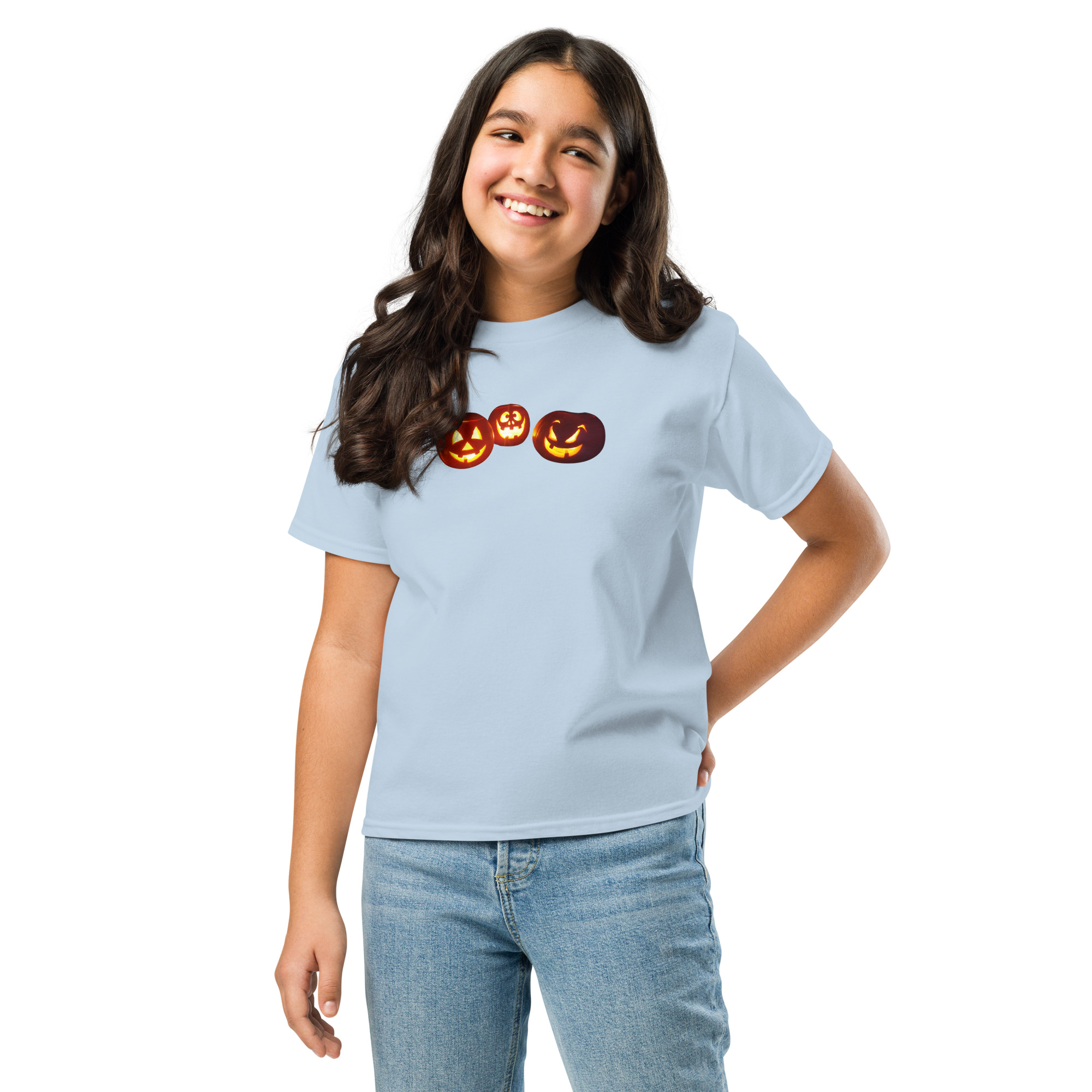 Halloween / Pumpkin / Jack O Lantern printed on Youth classic tee - Image 10