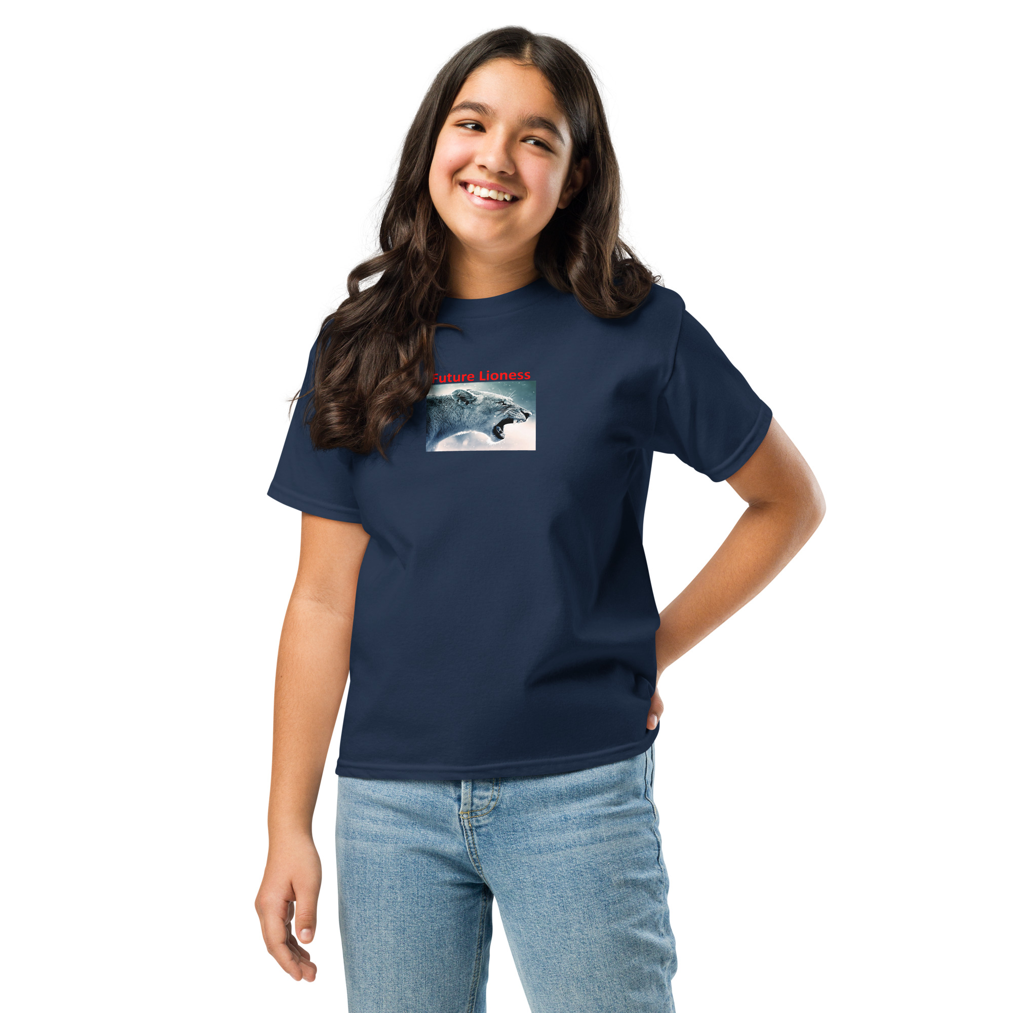 Future Lioness - England's Women's Football Team printed on Youth classic tee - Image 3