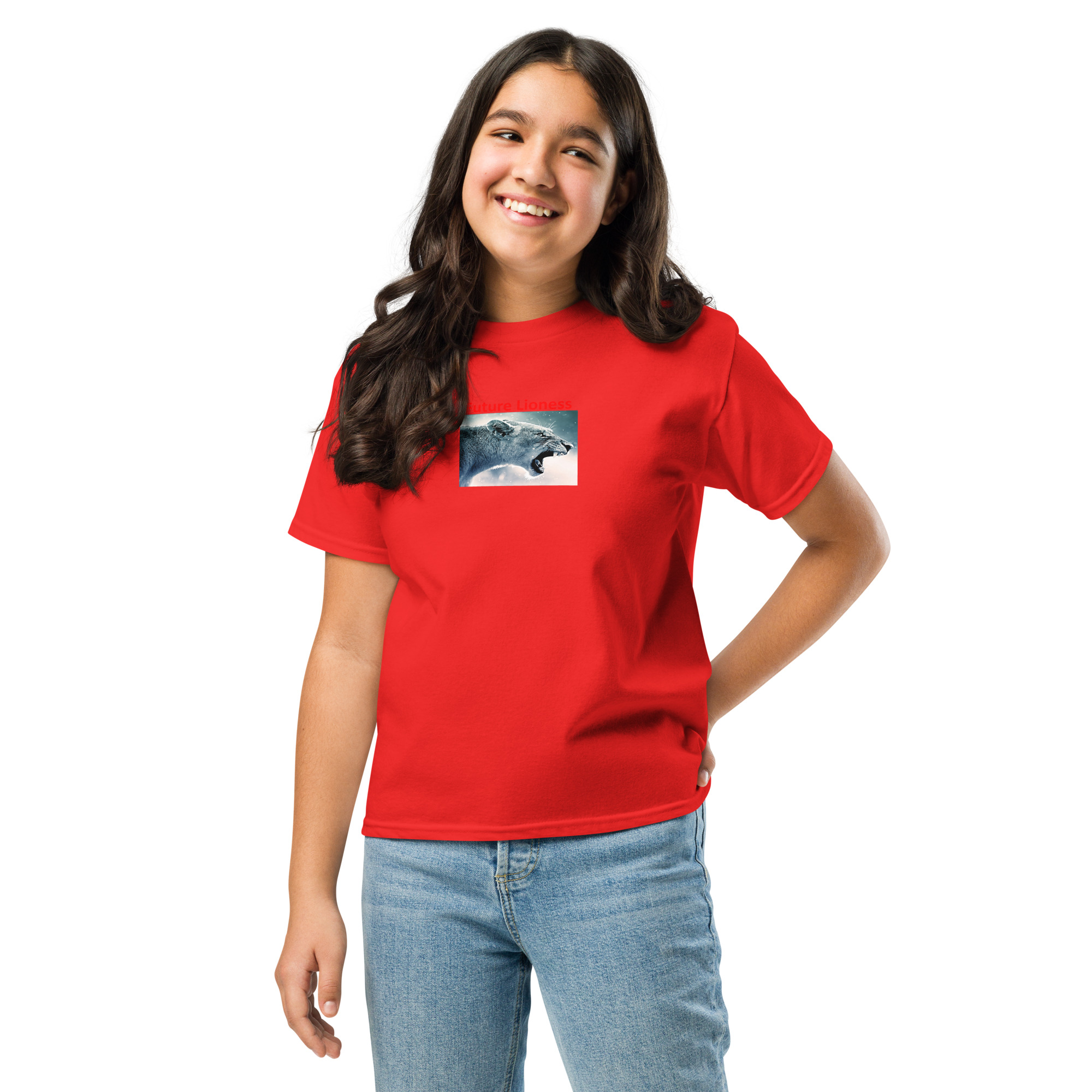 Future Lioness - England's Women's Football Team printed on Youth classic tee - Image 4