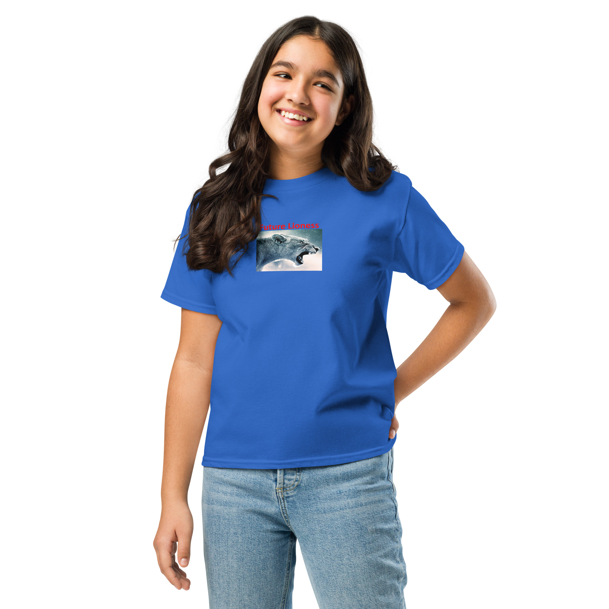 Future Lioness - England's Women's Football Team printed on Youth classic tee - Image 5